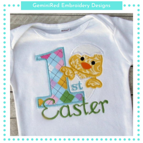 1st Easter Chick Boy {Four Sizes} - Image 2