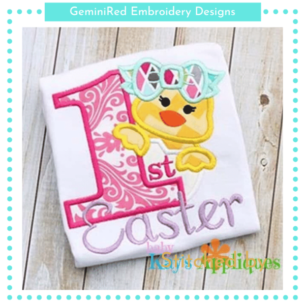 1st Easter Chick Girl {Four Sizes} - Image 2
