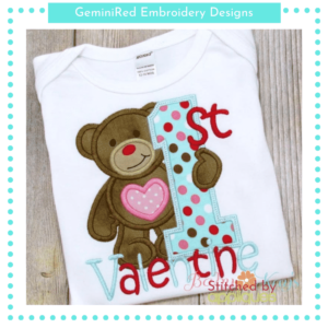 1st Valentine Bear {Four Sizes}