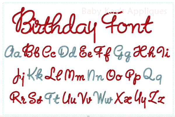 Birthday Font {Five Sizes} - Image 3