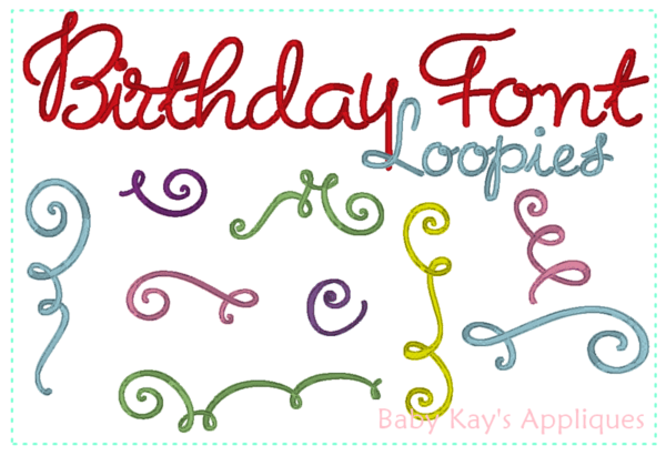 Birthday Font {Five Sizes} - Image 4