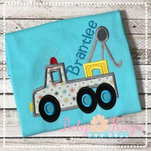 Tow Truck Appliqué {Four Sizes}