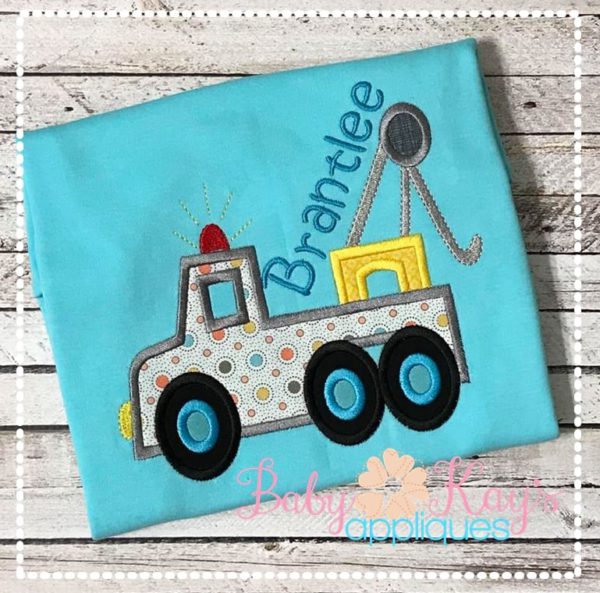 Tow Truck Appliqué {Four Sizes}