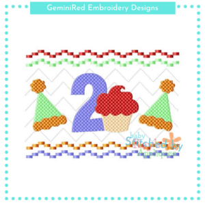 2nd Birthday Faux Smock {Three Sizes}