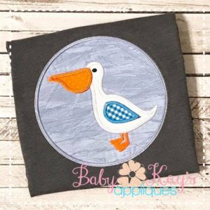 Pelican in Circle Frame {Four Sizes}