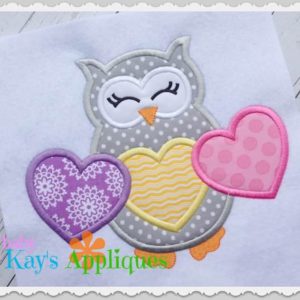 Three Heart Owl {Four Sizes}