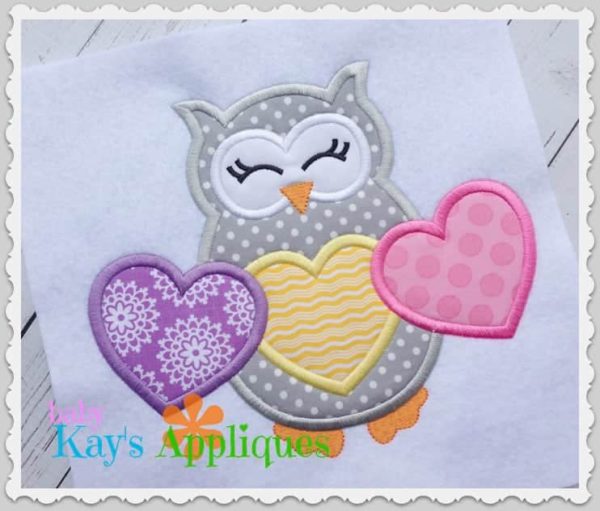 Three Heart Owl {Four Sizes}