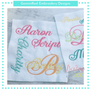 Aaron Script Font {Five Sizes}
