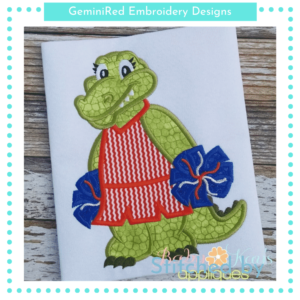 Alligator Cheerleader {Four Sizes}