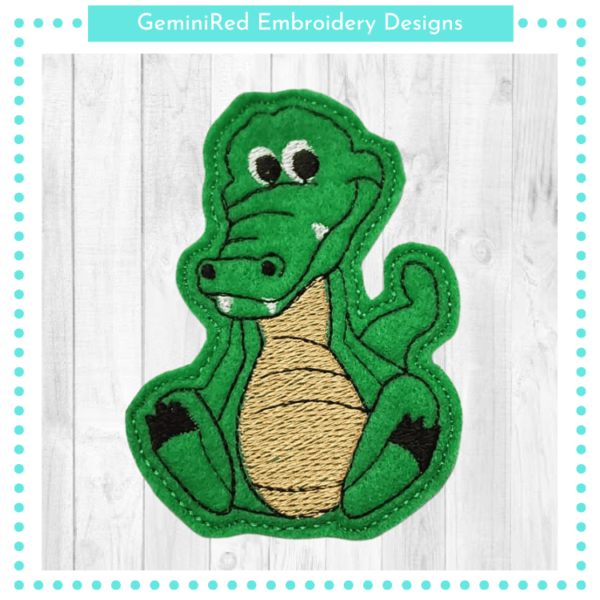 Alligator Play Animal Feltie {4x4}