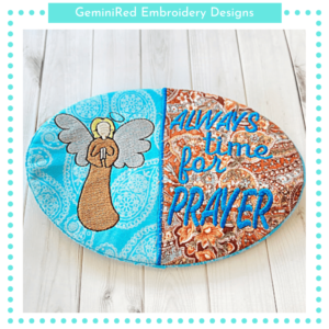 Always Time for Prayer Mug Rug {5x7}