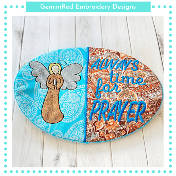 Always Time for Prayer Mug Rug {5x7}