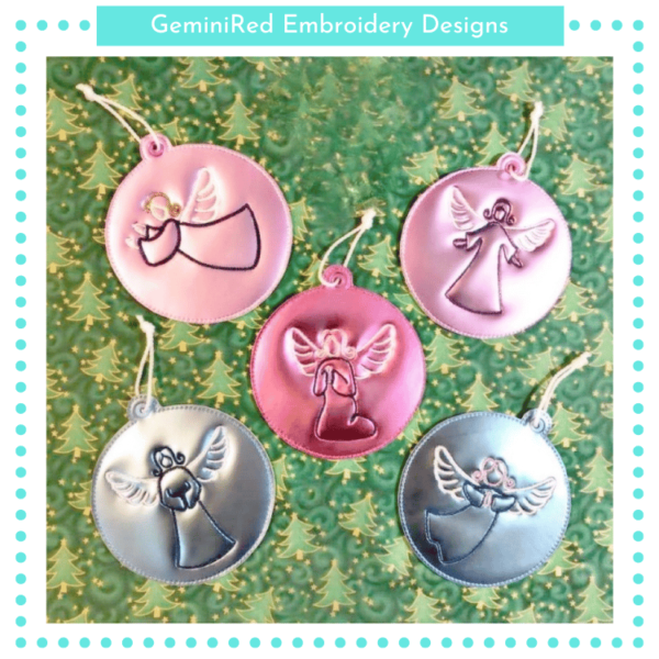Angel Ornament Set {4x4}