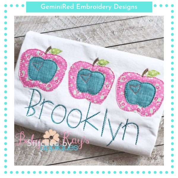 Apple Trio Patchwork {Five Sizes} - Image 2