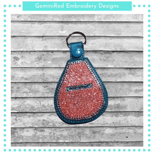 Appliqué Coin Keeper Key Fob {Eyelet & Snap}