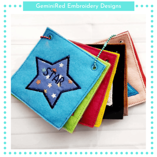 Appliqué Shapes Quiet Pages Set {4x4}