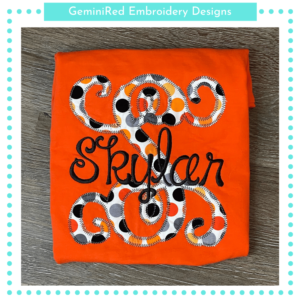 Appliqué Vine Alpha Zigzag {Four Sizes}