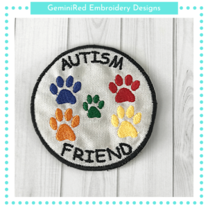 Autism Friend Patch {4x4}