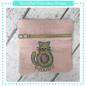 Avocato Pun Zipper Bag {4x4}