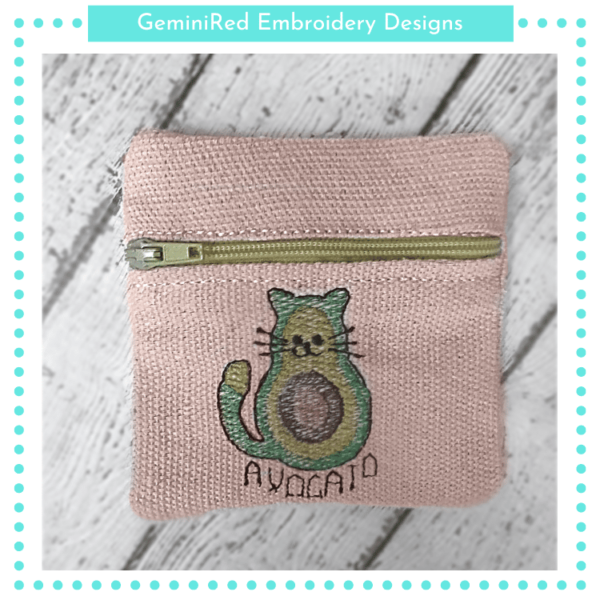 Avocato Pun Zipper Bag {4x4}