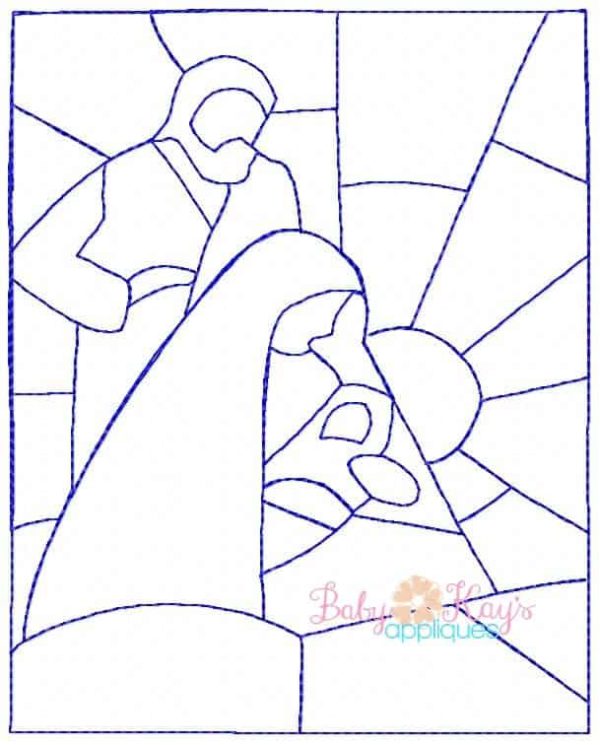 Color Me Nativity Sketch {Four Sizes} - Image 2