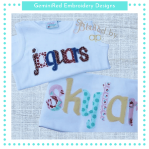 Baby Beanie Appliqué Alpha {Four Sizes}