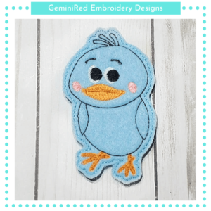 Baby Bird Play Animal Feltie {4x4}