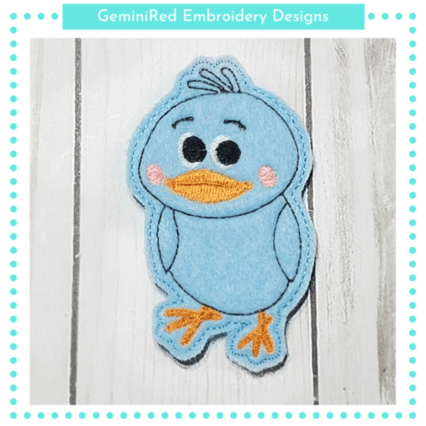Baby Bird Play Animal Feltie {4x4}