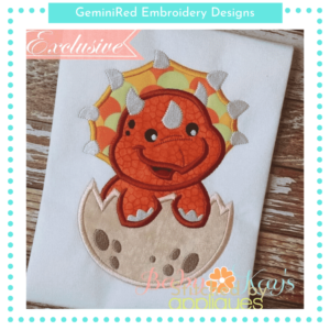 Baby Dino in Egg {Four Sizes}
