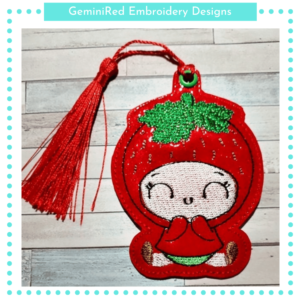 Baby Strawberry Bookmark {4x4}