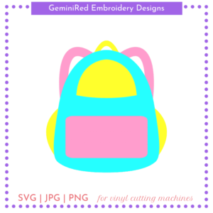 CUT FILE - Backpack