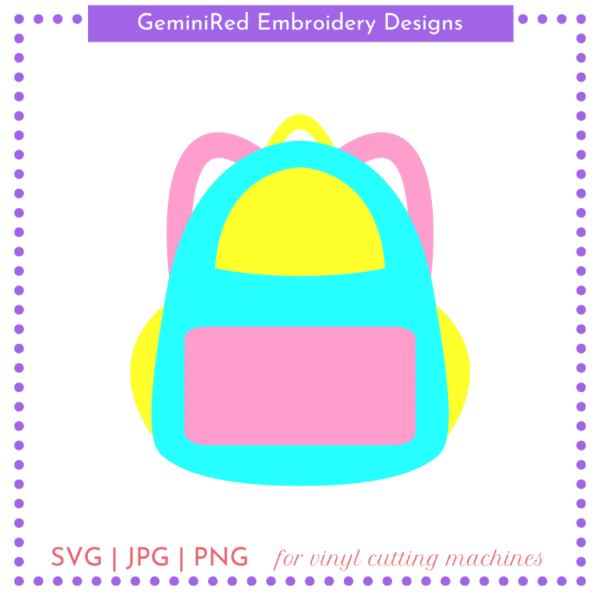 CUT FILE - Backpack