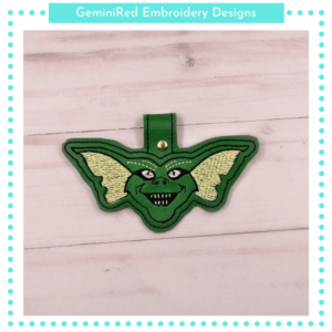 Bad Gremlin Key Fob {Eyelet & Snap}