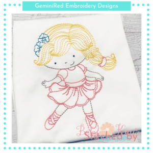 Ballet Girl Sketch {Four Sizes}