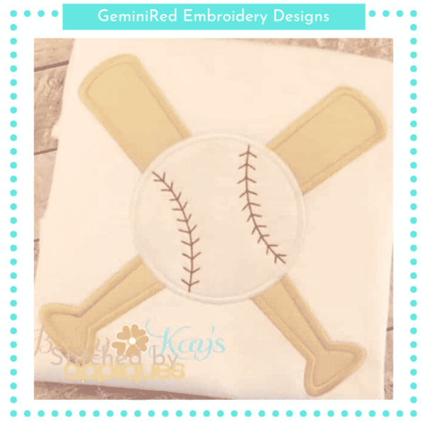 Baseball and Bats {Four Sizes}
