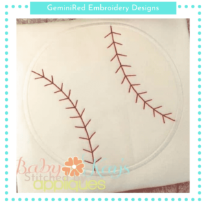 Baseball Appliqué {Four Sizes}