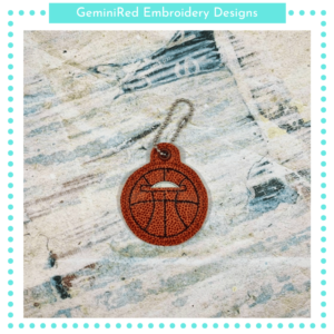 Basketball Coin Keeper Key Fob {Eyelet}