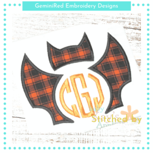 Bat Monogram {Four Sizes}