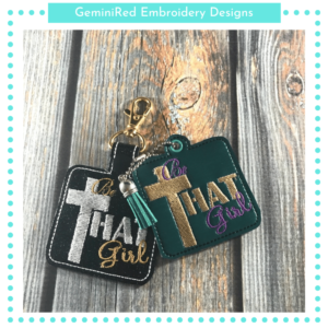 Be That Girl Key Fob {Eyelet & Snap}