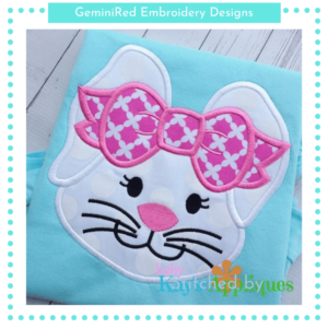 Big Bow Girl Bunny {Four Sizes}