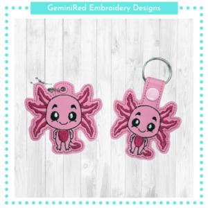 Big Eye Creature Key Fob {Eyelet & Snap}