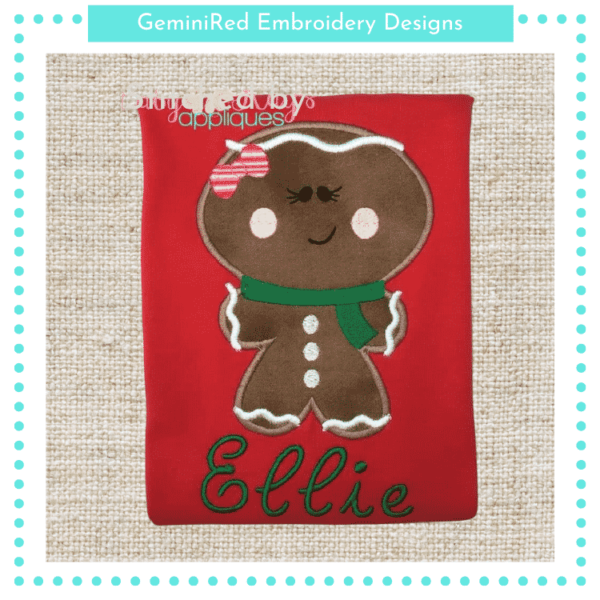 Big Head Gingerbread Girl {Four Sizes} - Image 2