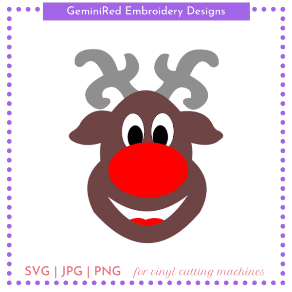 CUT FILE - Big Nose Reindeer Boy