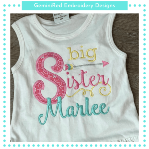 Big Sister Arrow {Four Sizes}