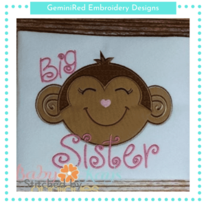 Big Sister Monkey {Three Sizes}