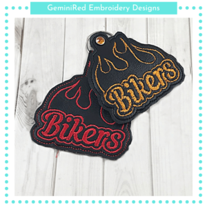 Bikers Key Fob {Eyelet & Snap}