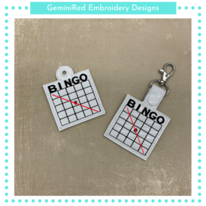 Bingo Key Fob Set {Eyelet & Snap}