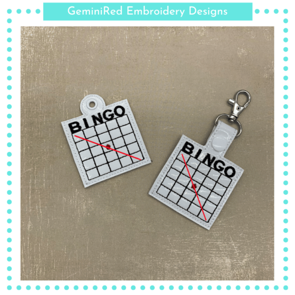 Bingo Key Fob Set {Eyelet & Snap}