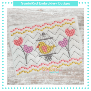 Bird in a Cage Faux Smock {Three Sizes}