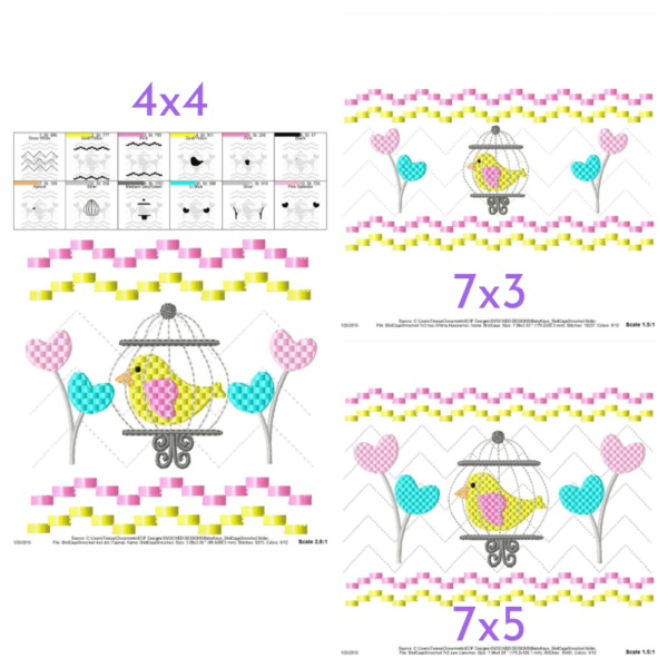 Bird in a Cage Faux Smock {Three Sizes} - Image 2